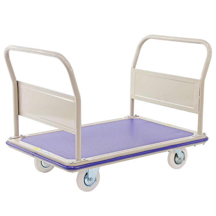 2 Fixed Handles Large Platform Trolley 750x1150mm