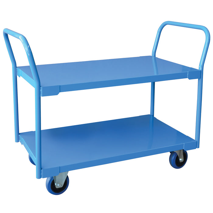 Heavy Duty 2 Tier Steel Trolley - X Large 600x1100mm